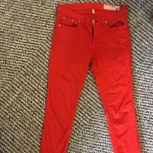 Rag & Bone Orange Skinny Jeans